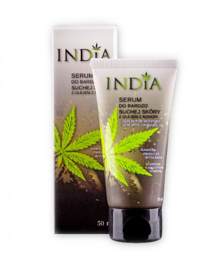 INDIA Serum z olejkiem z konopi do bardzo suchej skóry - 50 ml - Drogeria Melissa