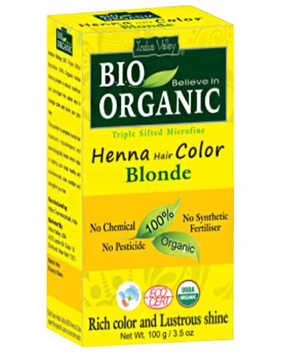  Indus Valley Bio Organic Henna Farba do włosów na bazie henny Blond - 100 g - cena, opinie, właściwości - Apteka internetowa Melissa  
