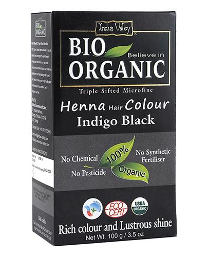 Indus Valley Bio Organic Henna Farba do włosów na bazie henny Czarny - 100 g - cena, opinie, wskazania - Apteka internetowa Melissa  