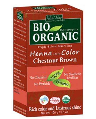  Indus Valley Bio Organic Henna Farba do włosów na bazie henny Orzechowy Brąz - 100 g - cena, opinie, wskazania - Apteka internetowa Melissa  