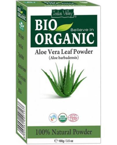  Indus Valley Bio Organic Proszek z liści aloesu, 100 g - Apteka internetowa Melissa  