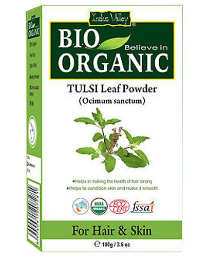  Indus Valley Bio Organic Proszek z liści Tulsi - 100 g - cena, opinie, stosowanie - Apteka internetowa Melissa  