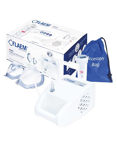 Flaem 4Neb, inhalator pneumatyczno-tłokowy dla dorosłych i dzieci, z nebulizatorem RF9, 1 sztuka