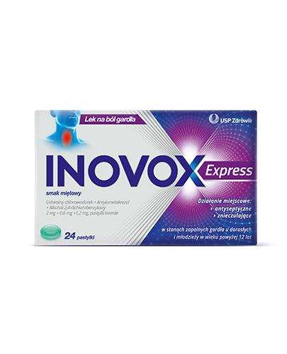 INOVOX EXPRESS Smak miętowy - 24 past. - Apteka internetowa Melissa