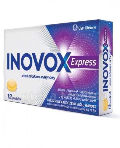  INOVOX EXPRESS Smak miodowo-cytrynowy - 12 past. - Apteka internetowa Melissa  