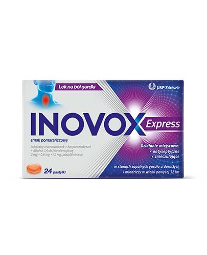 INOVOX EXPRESS Smak pomarańczowy - 24 past. - Apteka internetowa Melissa