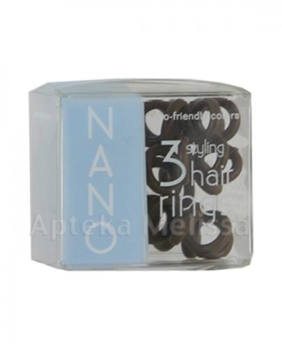 INVISIBOBBLE NANO Brązowe gumki do włosów - 3 szt. - Apteka internetowa Melissa