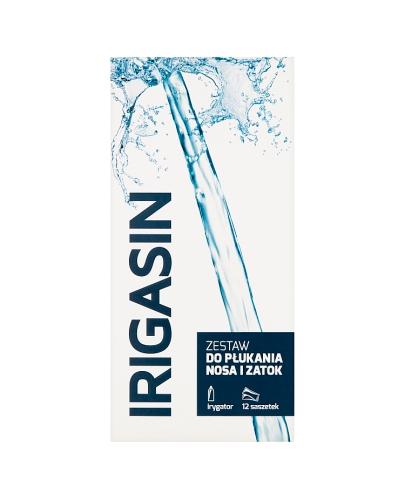 IRIGASIN - 12 sasz. + butelka wyrób medyczny na zapalenie zatok - opinie, stosowanie, ulotka - Apteka internetowa Melissa