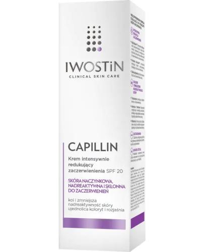 IWOSTIN CAPILLIN Krem intensywnie redukujący zaczerwienienia SPF20 - 40 ml - Drogeria Melissa