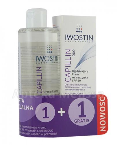 IWOSTIN CAPILLIN DUO Krem ujędrniający na naczynka SPF20 - 40 ml + IWOSTIN CAPILLIN Płyn micelarny wzmacniający naczynka - 215 ml Data ważności: 31.08.2017 - Apteka internetowa Melissa