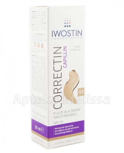  IWOSTIN CORRECTIN CAPILLIN Fluid wzmacniający trwale kryjący odcień 03 - 30 ml - Apteka internetowa Melissa  