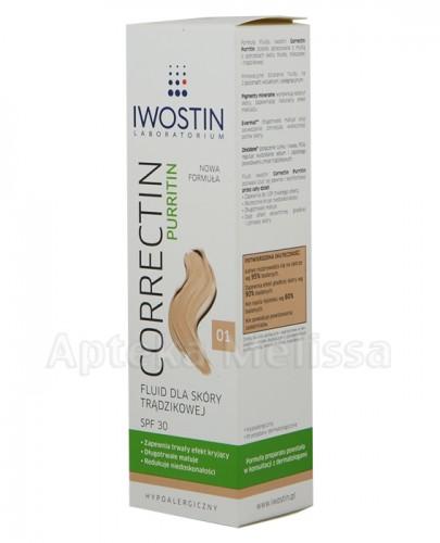 IWOSTIN CORRECTIN PURRITIN Fluid dla skóry trądzikowej SPF30 odcień 01 - 30ml - Apteka internetowa Melissa