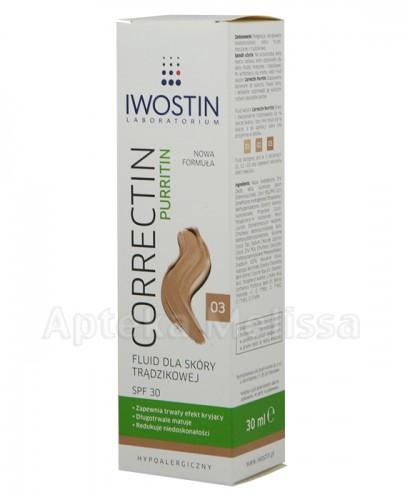 IWOSTIN CORRECTIN PURRITIN Fluid dla skóry trądzikowatej SPF30 odcień 03 - 30ml - Apteka internetowa Melissa