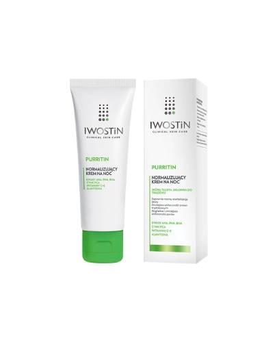 IWOSTIN PURRITIN Krem na noc redukujący niedoskonałości - 40 ml - Apteka internetowa Melissa