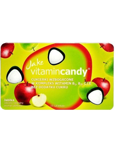  Jake Vitamincandy Cukierki wzbogacone w kompleks witaminy B1 B2 C i E o smaku Jabłka - 15 past. - cena, opinie, skład - Apteka internetowa Melissa  