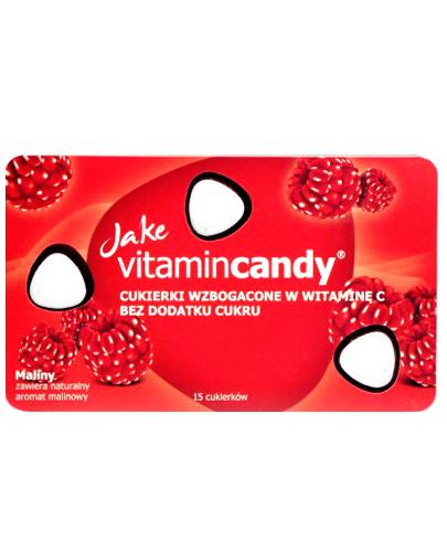  Jake Vitamincandy Cukierki wzbogacone w witaminę C o smaku Maliny - 15 past. - cena, opinie, wskazania - Apteka internetowa Melissa  