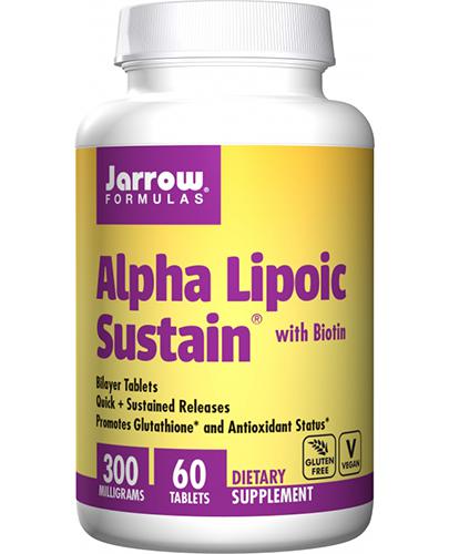  Jarrow Formulas Alpha Lipoic Sustain with Biotin 300 mg - 60 tabl. - cena, opinie, stosowanie - Apteka internetowa Melissa  