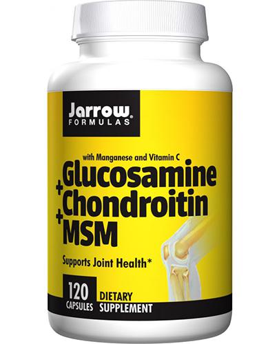  Jarrow Formulas Glucosamine + Chondroitin + MSM - 120 kaps. - cena, opinie, stosowanie - Apteka internetowa Melissa  