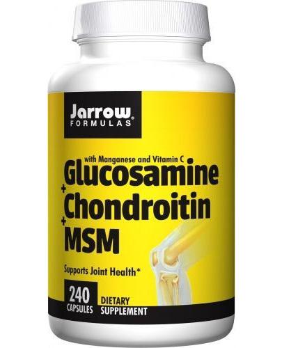  Jarrow Formulas Glucosamine + Chondroitin MSM - 240 kaps. - cena, opinie, dawkowanie - Apteka internetowa Melissa  