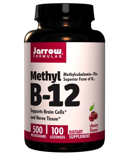  JARROW FORMULAS Methyl B-12 500 mcg Cherry flavor - 100 past. - Apteka internetowa Melissa  