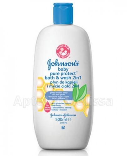 JOHNSON`S BABY PURE PROTECT Płyn do kąpieli 2w1 - 500 ml (JOHNSONS) - Apteka internetowa Melissa