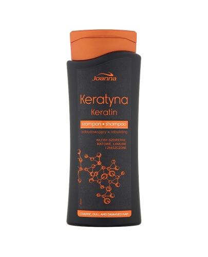 Joanna Keratyna Szampon odbudowujący - 400 ml Do włosów szorstkich i zniszczonych - cena, opinie, stosowanie 