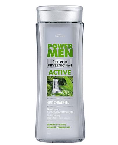  Joanna Power Men Active 4 in 1 Żel pod prysznic dla mężczyzn - 300 ml - cena, opinie, właściwości - Apteka internetowa Melissa  