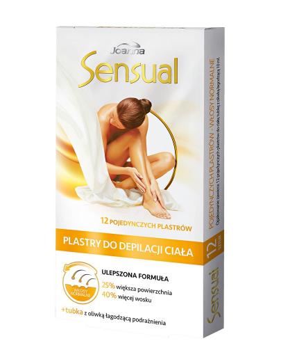 JOANNA SENSUAL Plastry do depilacji ciała, włosy normalne - 12 szt. - Drogeria Melissa