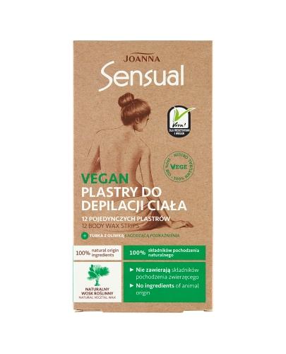 Joanna Sensual Vegan Plastry do depilacji ciała - 12 szt. - cena, opinie, właściwości