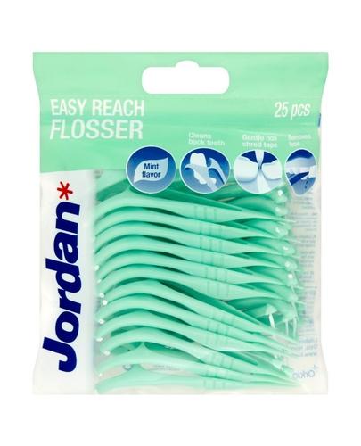  JORDAN flosser Easy Reach, Wykałaczki z nicią dentystyczną, 25 sztuk - Apteka internetowa Melissa  