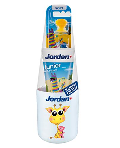 Jordan Step By Step Szczoteczka do zębów 6-9 lat + Pasta do zębów Junior 6-12 lat + Kubek - 1 szt. - cena, opinie, właściwości - Apteka internetowa Melissa
