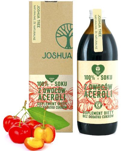  Joshua Tree 100% Soku z owoców aceroli - 500 ml - cena, opinie, właściwości  - Apteka internetowa Melissa  