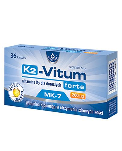  K2-VITUM FORTE 200 μg Witamina K2 w oleju lnianym dla dorosłych - 36 kaps. - Apteka internetowa Melissa  