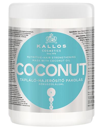  Kallos KJMN Coconut Odżywczo-wzmacniająca maseczka do włosów z olejkiem kokosowym - 1000 ml - cena, opinie, właściwości - Apteka internetowa Melissa  