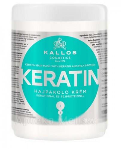 KALLOS KERATIN Keratynowa maska w kremie z proteinami mleka - 1000 ml - Apteka internetowa Melissa