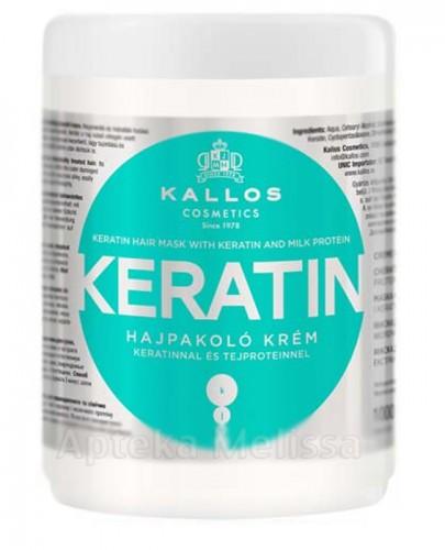  KALLOS KERATIN Keratynowa maska w kremie z proteinami mleka - 1000 ml  - Apteka internetowa Melissa  