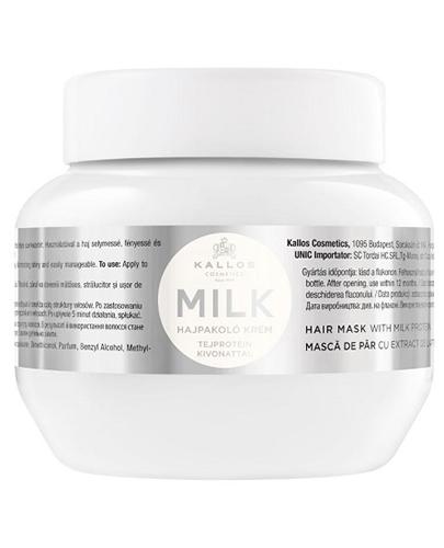  Kallos Milk Maska do włosów w kremie z ekstraktem proteiny mlecznej - 275 ml - cena, opinie, wskazania - Apteka internetowa Melissa  