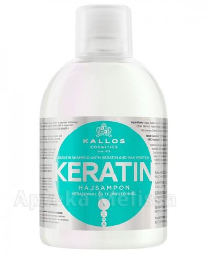  Kallos Keratin Szampon do włosów z keratyną i proteinami mlecznymi - 1000 ml - cena, opinie, skład - Apteka internetowa Melissa  