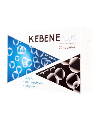 KEBENE PLUS symetykon + węgiel aktywny - 20 tabl.