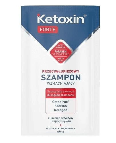 KETOXIN FORTE Szampon przeciwłupieżowy - 6 ml - wzmacniający - cena, opinie, właściwości