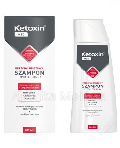  KETOXIN MED Szampon przeciwłupieżowy - 200 ml - hipoalergiczny - cena, opinie, właściwości - Apteka internetowa Melissa  
