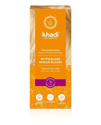 Khadi Henna Średni Blond - 100 g - cena, opinie, właściwości - Drogeria Melissa