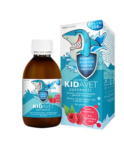  Kidavet Odporność smak malinowy - 250 ml Tran z rekina - cena, opinie, wskazania - Apteka internetowa Melissa  