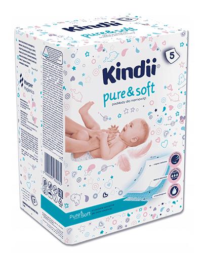  Kindii Pure & Soft Podkłady dla niemowląt 60 cm x 40 cm - 5 szt. - cena, opinie, stosowanie - Apteka internetowa Melissa  