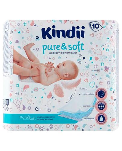  KINDII PURE&SOFT podkłady dla niemowląt 60x60 - 10 szt. - cena, opinie, właściwości - Apteka internetowa Melissa  