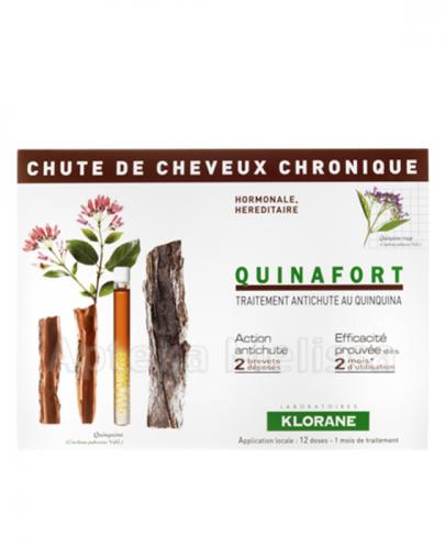 KLORANE QUINAFORT Kuracja przeciw wypadaniu włosów - 5 ml x 12 amp. - Apteka internetowa Melissa