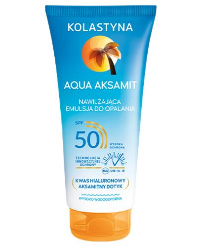 KOLASTYNA AQUA AKSAMIT Nawilżająca emulsja do opalania SPF50 - 200 ml - cena, stosowanie, opinie - Apteka internetowa Melissa