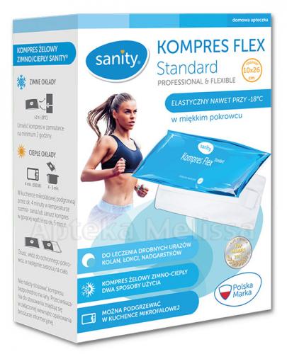 SANITY Kompres żelowy flex standard 10 cm x 26 cm - 1 szt. - Apteka internetowa Melissa