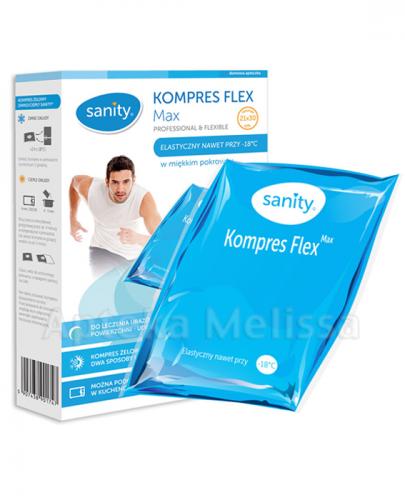 SANITY Kompres żelowy flex max 21 cm x 30 cm - 1 szt. data ważności 2017.04.30 - Apteka internetowa Melissa