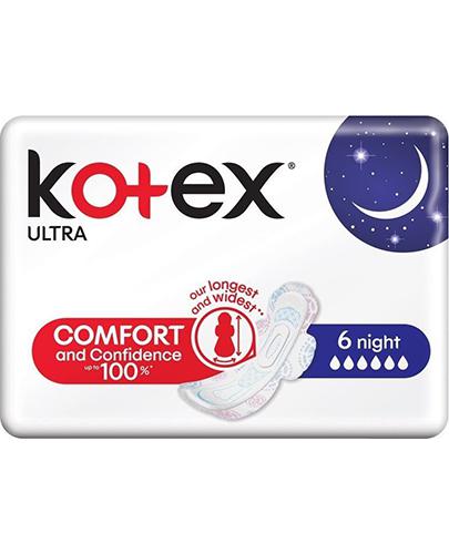  Kotex Ultra Night Single Podpaski, 6 szt., cena, opinie, wskazania - Apteka internetowa Melissa  